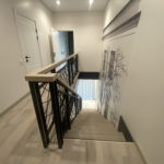 облицовка металлического каркаса лестницы