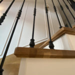 облицовка бетонного каркаса лестницы