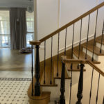 облицовка бетонного каркаса лестницы