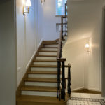 облицовка бетонного каркаса лестницы