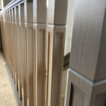 Облицовка металлического каркаса лестницы