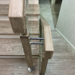 Сделана облицовка , металлического каркаса лестницы